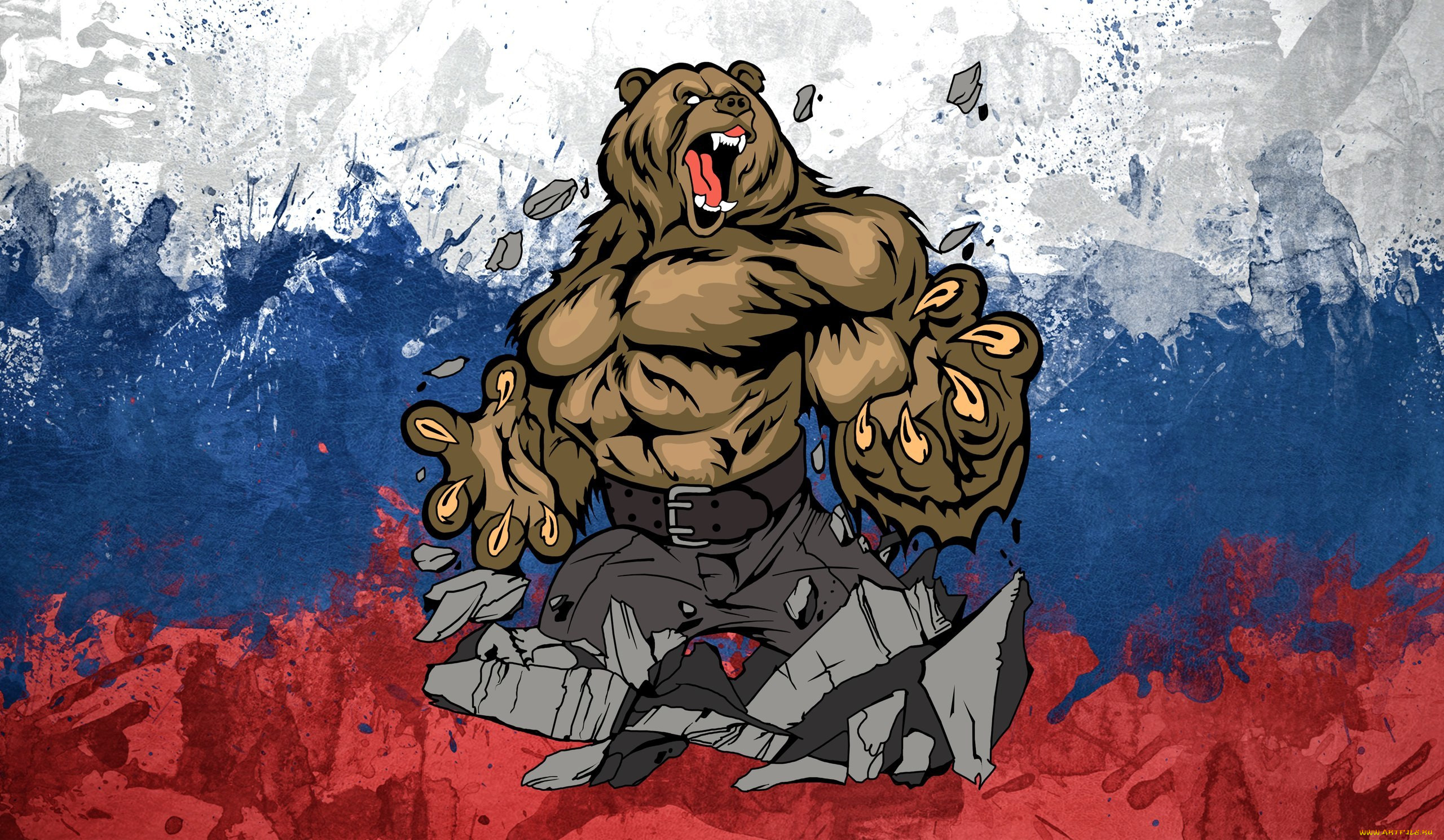 Про россию полную версию. Медведь Россия. Медведь на фоне флага. Флаг России с медведем. Медведь символ России.